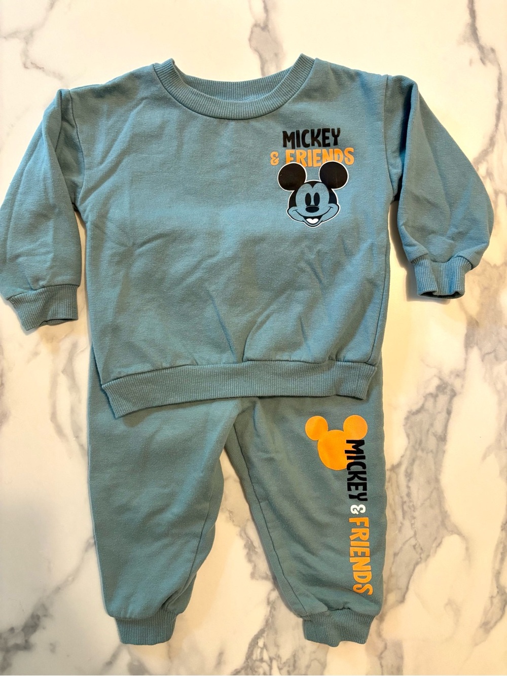 Disney Teal Mickey & Friends Sweatsuit